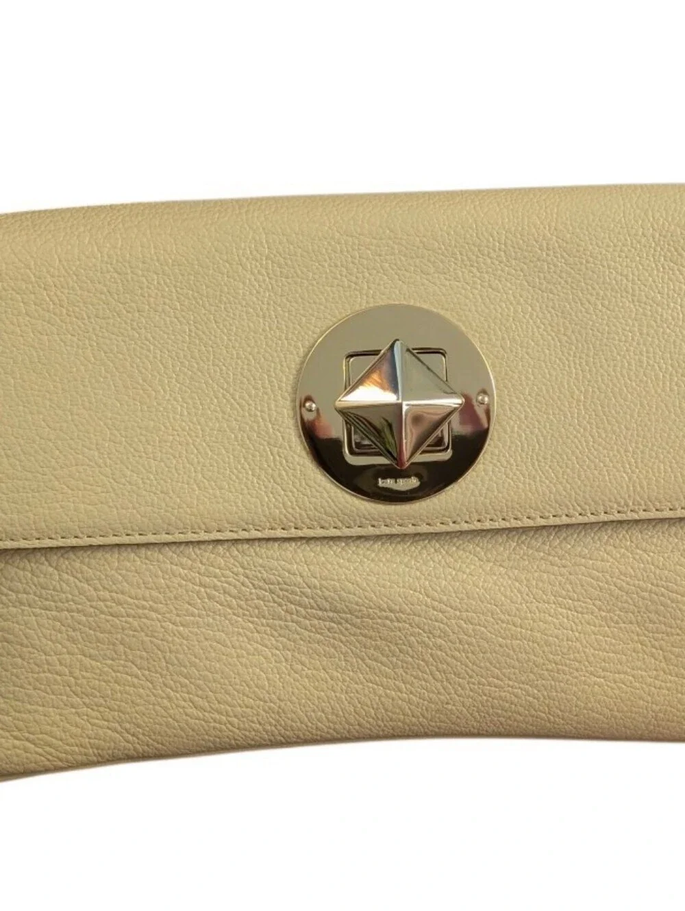 Kate Spade New York ♠️ Pebbled Leather Twist Lock Clutch Bag